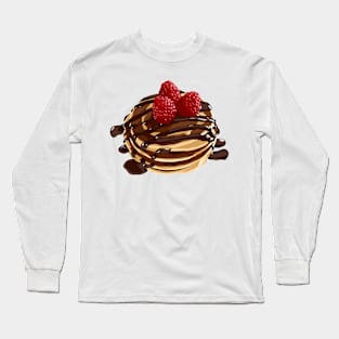 Strawberry Chocolate Pancake Long Sleeve T-Shirt